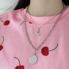 Flower Pendant Alloy Necklace / Cherry Pendant Alloy Necklace / Set