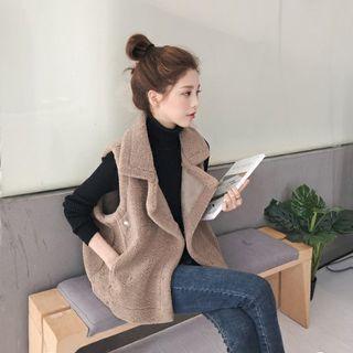 Fleece Vest / Dog Print Pullover