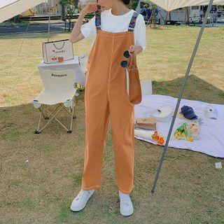 Elbow-sleeve T-shirt / Straight-leg Jumper Pants / Set