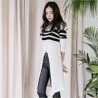 Set: Rib-knit Top + Long Skirt