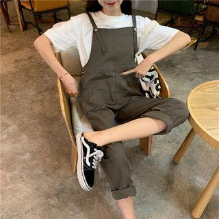 Pocket Detail Cropped Jumper Pants