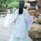 Bell-sleeve Embroidered Hanfu Cover-up