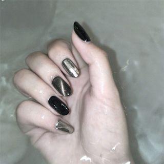 Faux Nail Tips 595 - Glue - As Shown In Figure - One Size