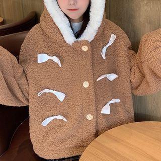 Ear Accent Buttoned Jacket