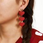 Velvet Heart Fringed Earring 8402 - 1 Pair - One Size