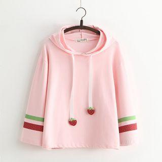 Strawberry Applique Hoodie