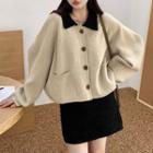 Lapel Pocket-detail Long-sleeve Jacket