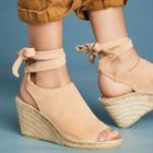 Lace Up Wedge-heel Sandals