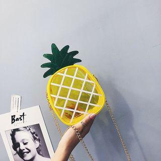 Pineapple Chain Strap Crossbody Bag Yellow - One Size