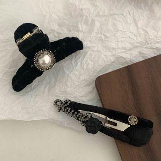 Lettering Ribbon Hair Clamp / Hair Clip