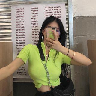 Short-sleeve T-shirt Neon Green - One Size