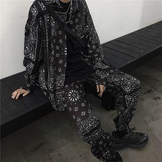 Patterned Long-sleeve Shirt / Pants