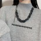 Chain Necklace Black - One Size