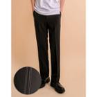 Band-waist Contrast-trim Dress Pants