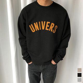 Letter-appliqu  Loose-fit Sweatshirt