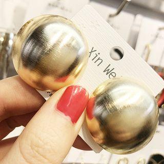 Alloy Disc Earring Gold - One Size