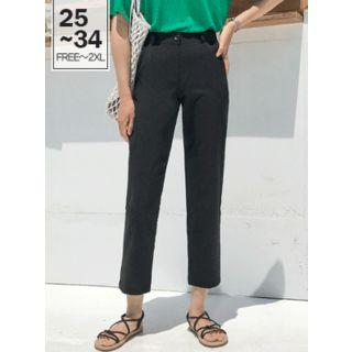 Petite Size Straight-cut Dress Pants