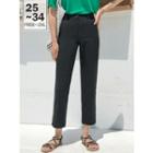 Petite Size Straight-cut Dress Pants