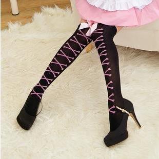 Bow-accent Knee-high Stockings
