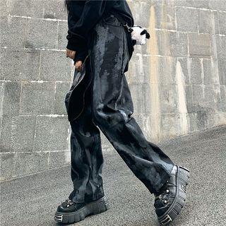 Tie Dye Straight-fit Pants