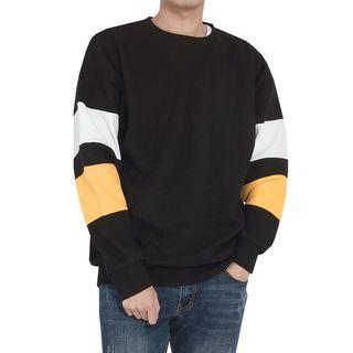 Plus Size Color-block Sweatshirt
