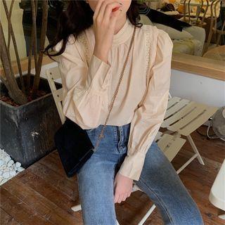 Ruched Blouse Almond - One Size