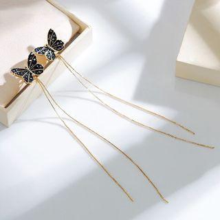Butterfly Stud Drop Earring