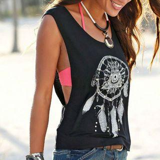 Dream-catcher Print Tank Top