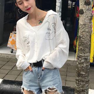 Oversized Printed Shirt