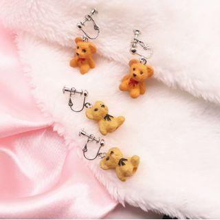 Bear Resin Drop Earring