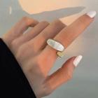 Shell Alloy Open Ring Ring - White - One Size
