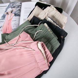 Ruched Straight Cut Pants