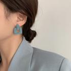 Geometric Earring 925 Silver - Earrings - Blue - One Size