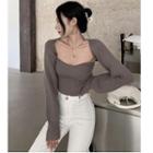 Knit Cropped Tube Top / Shrug