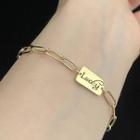 Pendant Chain Bracelet Gold - One Size