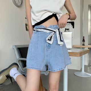 Set: Denim Shorts + Handkerchief