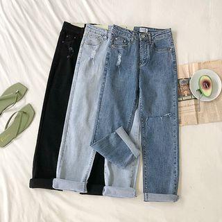 Distressed Regular-fit Jeans