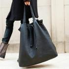 Braided Strap Drawstring Tote