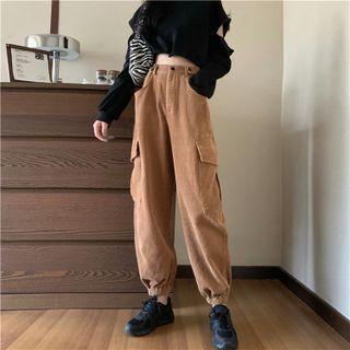 Corduroy Pocketed Sweatpants