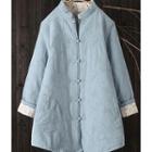 Knot Button Padded Jacket