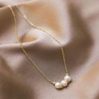 Pearl Pendant Necklace 1 Pc - As Shown In Figure - One Size