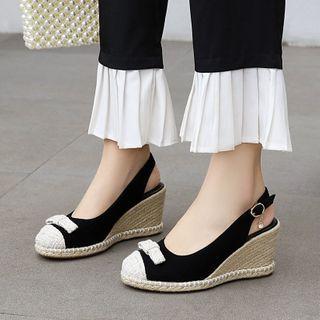 Wedge Heel Slingback Sandals