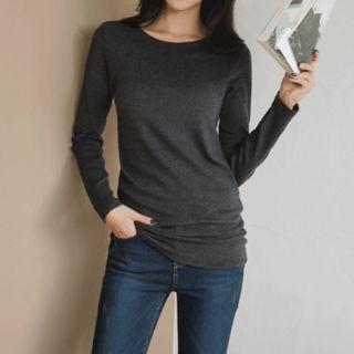 Set Of 2: Round-neck Plain T-shirt
