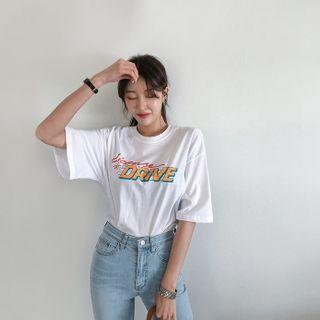 Drive Letter Cotton T-shirt
