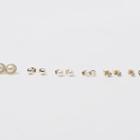 Set Of 6: Earrings Gold - One Size