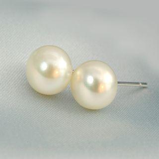 Faux Pearl Stud Earring 1 Pair - As Shown In Figure - One Size