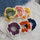 Contrast Trim Knit Hair Tie