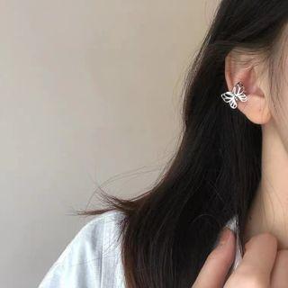 Butterfly Ear Cuff 1 Pc - Silver - One Size