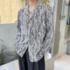 Long-sleeve Printed Lace Jacket