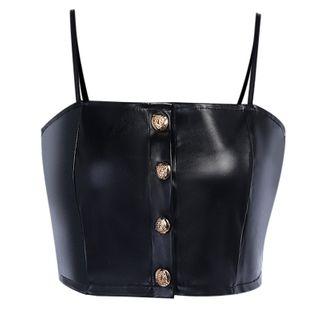 Faux Leather Camisole
